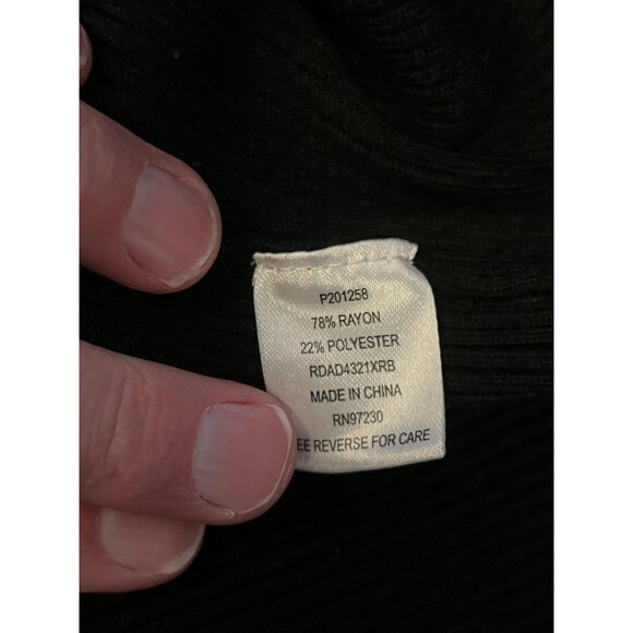 Almost Famous Sweater Dress Womens 3X Red Black Colorblock Button Front - Picture 12 of 13